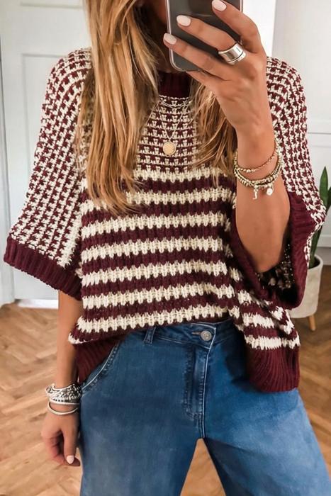 Weekend Winner Stripe Knitted Top