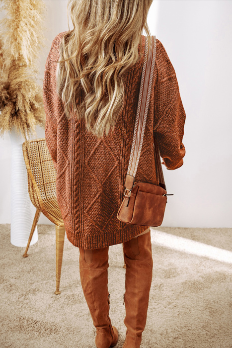 HIDDEN GEMS | Cozy Cable Knit Sweater Dress
