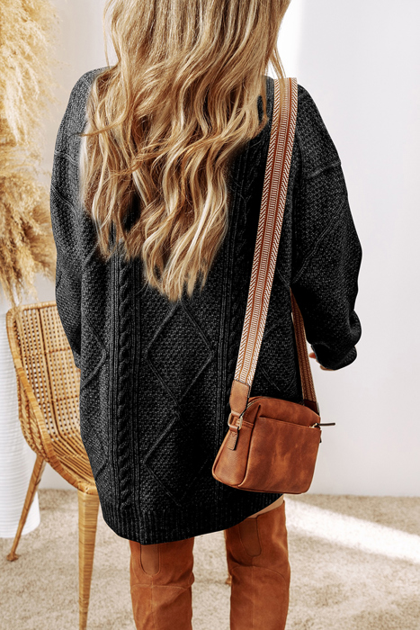 HIDDEN GEMS | Cozy Cable Knit Sweater Dress