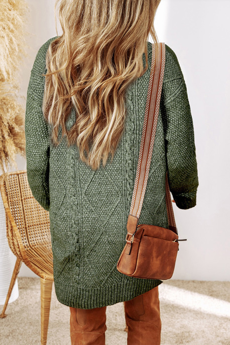 HIDDEN GEMS | Cozy Cable Knit Sweater Dress