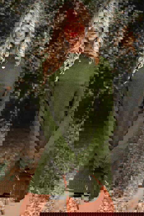 HIDDEN GEMS | Solid Slouchy Sweater Knit Dress