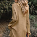  HIDDEN GEMS | Solid Slouchy Sweater Knit Dress