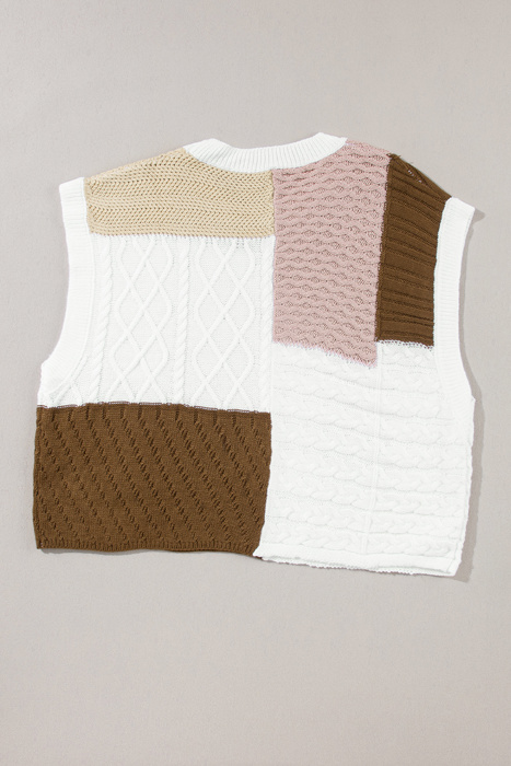 HIDDEN GEMS Colorblock Knit Top