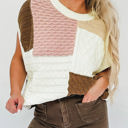  HIDDEN GEMS Colorblock Knit Top