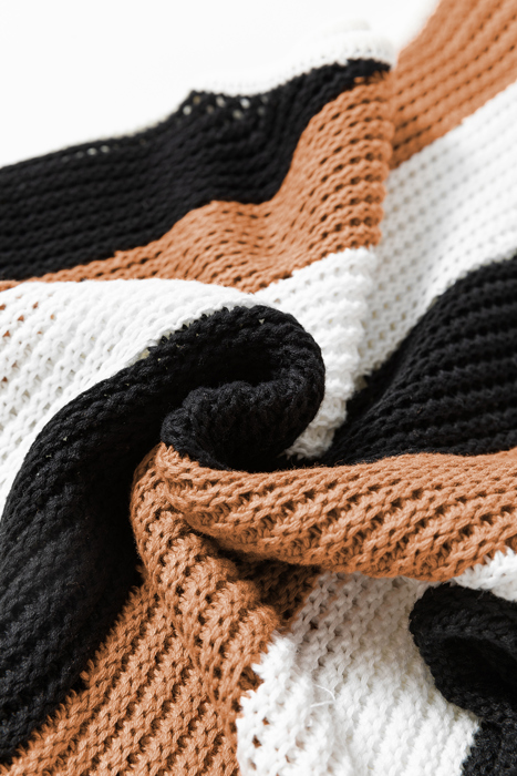 HIDDEN GEMS | Colorblock Stripe Sleeveless Sweater Top
