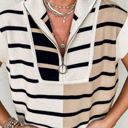  HIDDEN GEMS Effortlessly Ready Stripe Zip Top