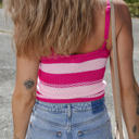  HIDDEN GEMS | Stripe Adjustable Strap Sweater Tank