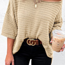  The Kalen Textured Knit Top