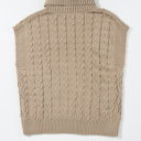  HIDDEN GEMS Cable Knit Turtleneck Top