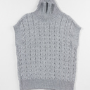  HIDDEN GEMS Cable Knit Turtleneck Top