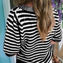  Timeless Moment Stripe Bow Knit Top
