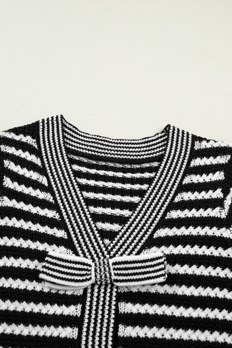 Timeless Moment Stripe Bow Knit Top