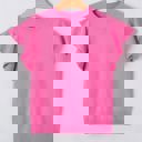  Soft Whisper Ruffle Short Sleeve Sweater