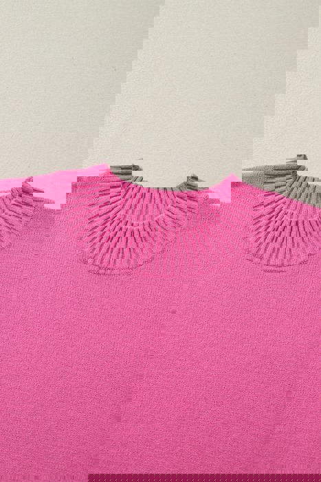 Soft Whisper Ruffle Short Sleeve Sweater