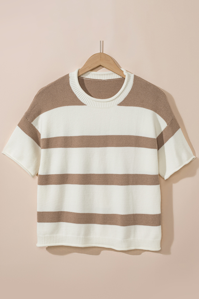 HIDDEN GEMS Everyday Essential Stripe Knit Top