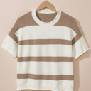  HIDDEN GEMS Everyday Essential Stripe Knit Top