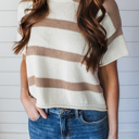  HIDDEN GEMS Everyday Essential Stripe Knit Top