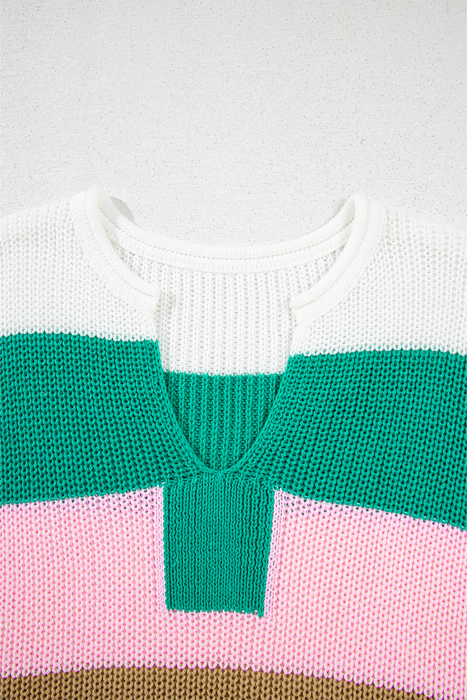 HIDDEN GEMS | Casual & Cool Colorblock Sweater Tee