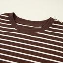  HIDDEN GEMS | Stripe Long Sleeve Cropped Crewneck T-Shirt