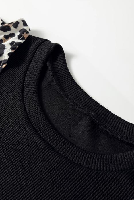 Free Flowing Ruffle Leopard Top