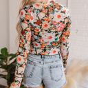  HIDDEN GEMS | Floral Mesh Long Sleeve Top