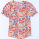  HIDDEN GEMS | Floral Bubble Sleeve Blouse