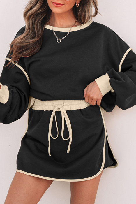 HIDDEN GEMS | Colorblock Top and Skort Set