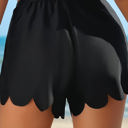  HIDDEN GEMS Scallop Bikini Lining Shorts