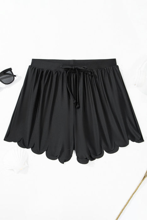 HIDDEN GEMS Scallop Bikini Lining Shorts