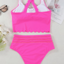  SALE! Scalloped Criss Cross Bikini Set