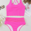  SALE! Scalloped Criss Cross Bikini Set