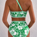  HIDDEN GEMS | Tropical Bloom One Shoulder Bikini Set