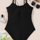  HIDDEN GEMS Shirred Body Conscious Swimsuit