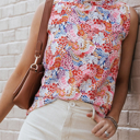  HIDDEN GEMS | Floral Bubble Sleeve Blouse