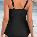  HIDDEN GEMS Babydoll Tankini Swim Top