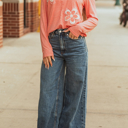  HIDDEN GEMS | Floral Patchwork Long Sleeve Top