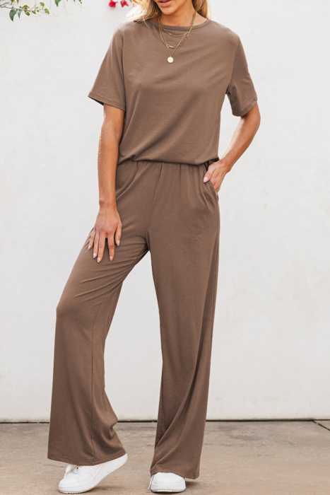 HIDDEN GEMS | Solid Top and Pants Set