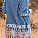  HIDDEN GEMS | Aztec Geometric Open Front Cardigan