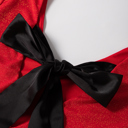  HIDDEN GEMS | Metallic Bow Open Back Top