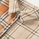  HIDDEN GEMS | Plaid Colorblock Patchwork Shirt Jacket