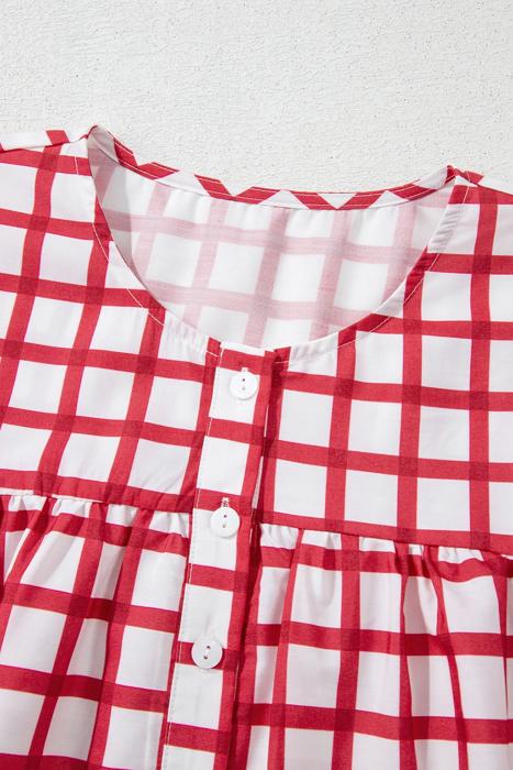 HIDDEN GEMS | Adorably Classic Gingham Plaid Blouse