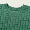  Easy Going Checker Knit Top