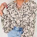  HIDDEN GEMS | Floral Batwing Sleeve Buttoned Shirt