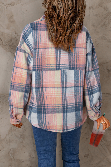 HIDDEN GEMS | Plaid Flap Pocket Shacket