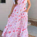 HIDDEN GEMS | Floral Tied Straps Maxi Dress