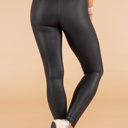  HIDDEN GEMS Trendy Faux Leather Leggings