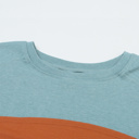  HIDDEN GEMS | Stripe Colorblock Bishop Sleeve Top