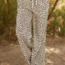  Clearance! Leopard Drawstring Elastic Pants
