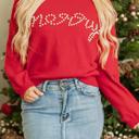  HIDDEN GEMS | Christmas Merry Pearl Beaded Sweater