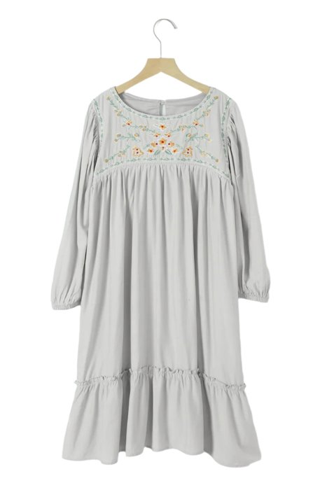 SALE! Floral Embroidered Mini Dress